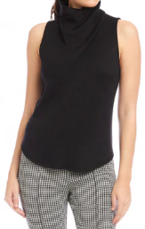 Fifteen Twenty Abbey Turtleneck Tank Black