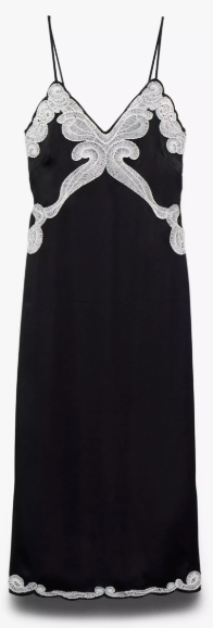 Rag & Bone Ann Emb Slip Dress