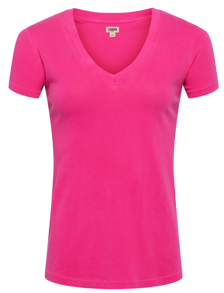 L'Agence Becca S/S V-Neck Tee