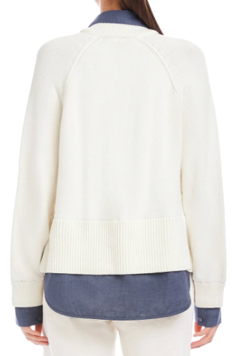 Fifteen Twenty Carrie Mixed Media Sweater