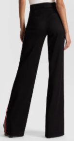 Alice + Olivia Dylan HR Wide Leg Pant w Side Stripe