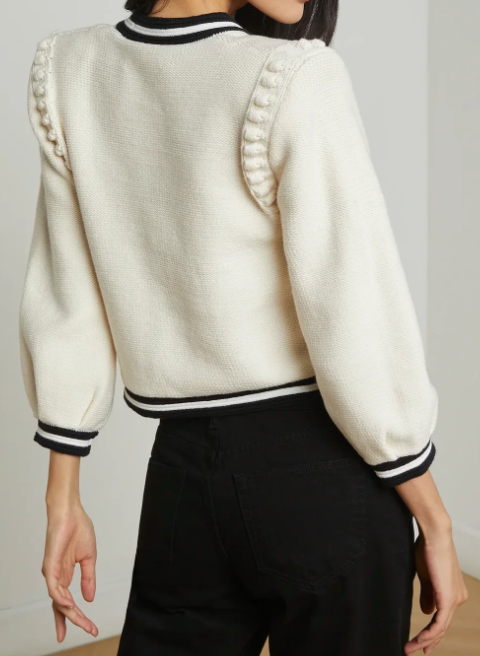 L'Agence Kaito Cont Trim Crp Cardi
