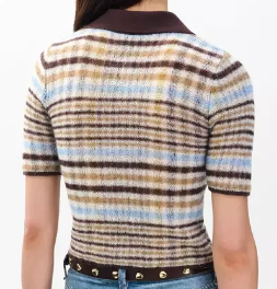 Rag & Bone Leva SS Zip Polo Sweater