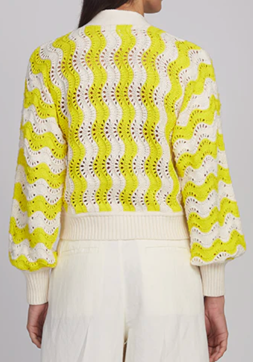 Eleven Six Luna Cardi Ivory/Limone