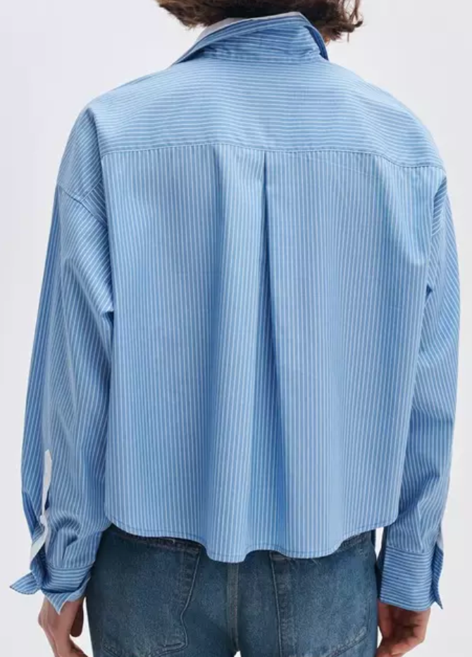 Rag & Bone Marin Stripe Layered Shirt