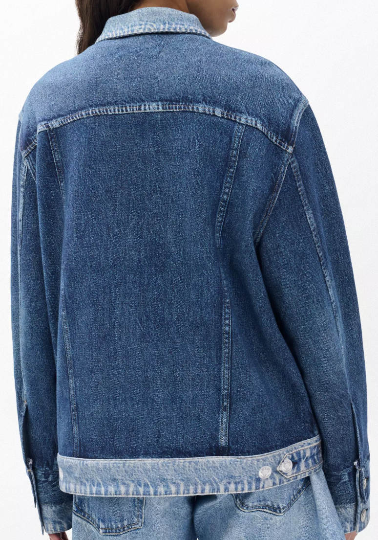 Rag & Bone Miramar Combo Terry Oversized Trucker