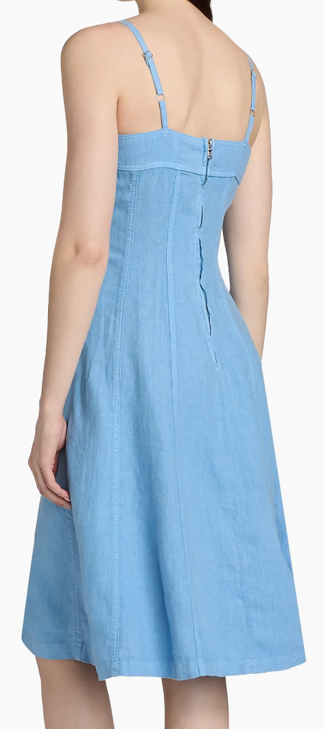 L'Agence Mitzy Seamed Midi Dress