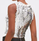 PatBo Moonlight Sequin Top