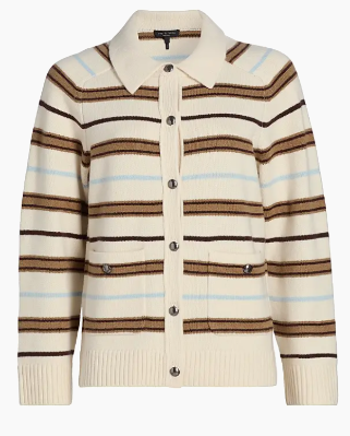 Rag & Bone Peggy Striped Oversized Cardi