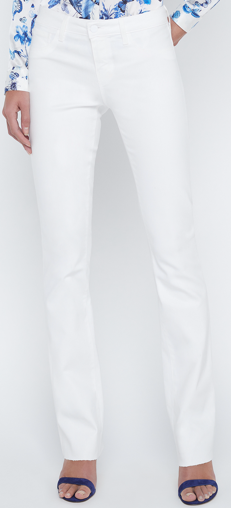 L'Agence Sneeki L/R Sneaker Strght Blanc Coated