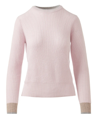 Kinross Cashmere Thermal Tipped Crew