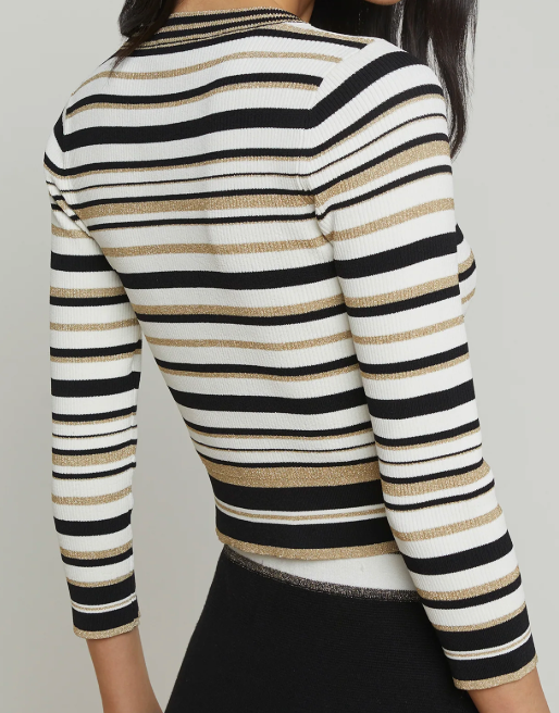 L'Agence Yukio Striped Crop Crew