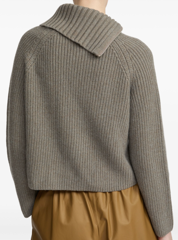 Yves Salomon Zip Neck Sweater