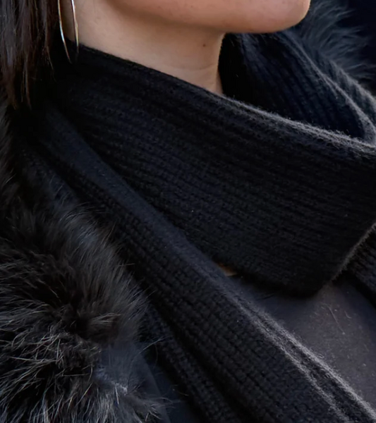 Archer Cashmere Ace Ribbed Scarf