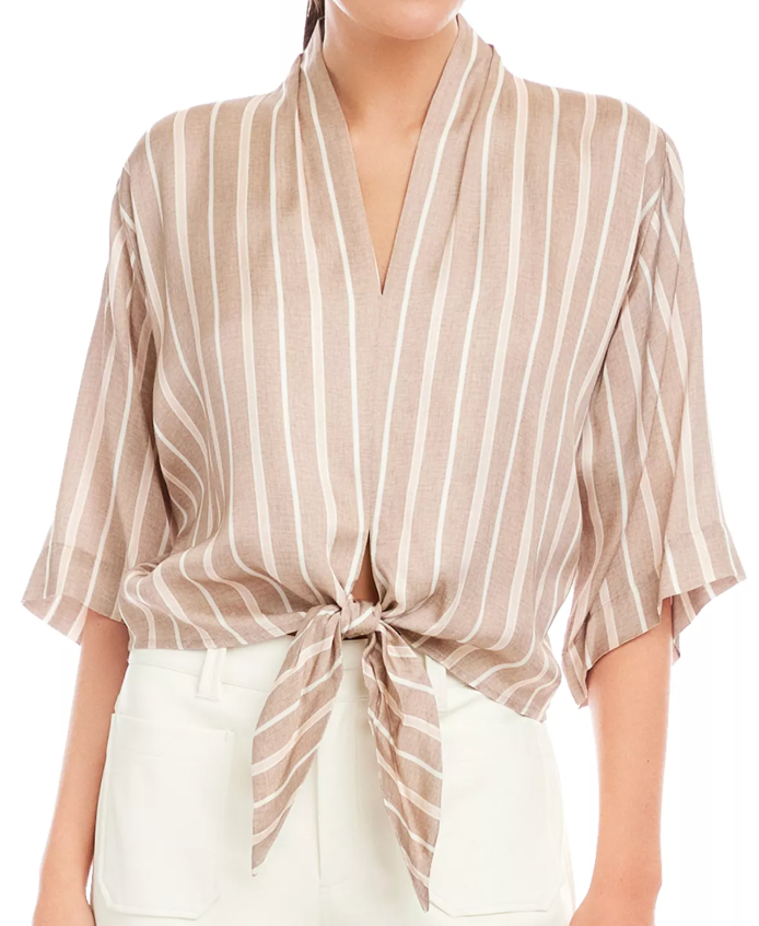 Fifteen Twenty Bernice Tie-Front Blouse