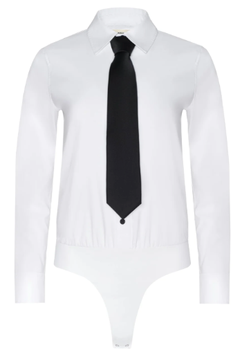 L'Agence Blake L/S Bodysuit W/ Tie