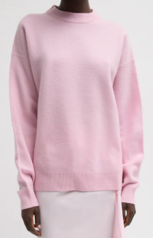 Tibi Boiled Wool Crewneck Easy Pullover