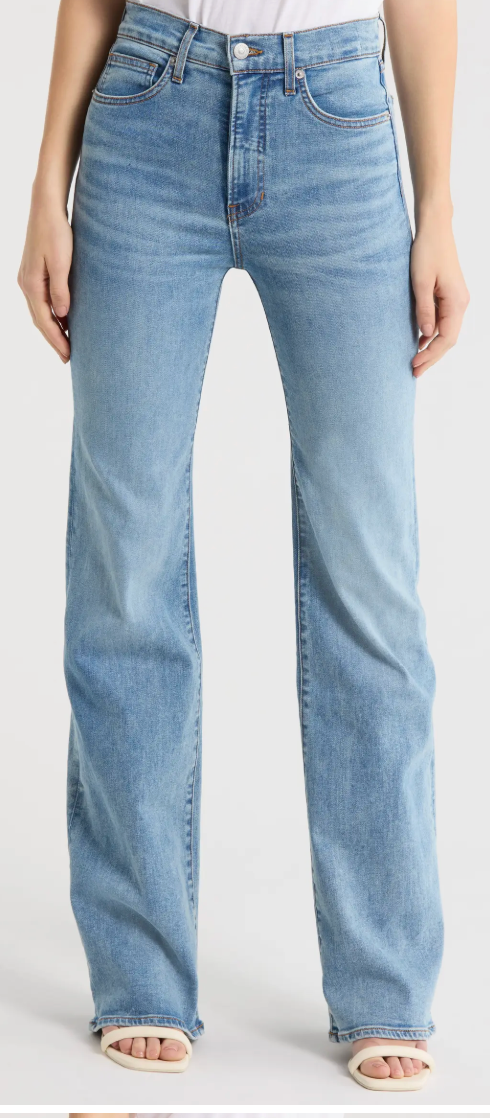 Veronica Beard Crosbie High Rise Wide Leg Rebel Stone