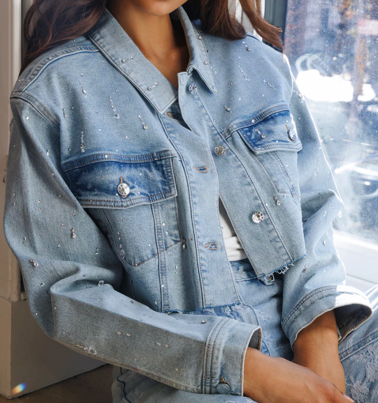 Generation Love Delan Emb Denim Jacket