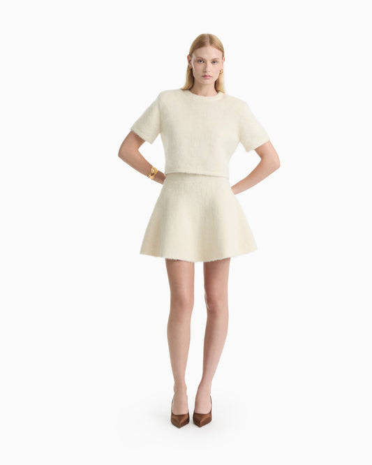 Dodiee Alpaca Wool Mini Circular Skirt