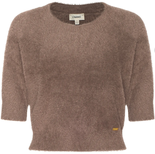 L'Agence Guinevere SS Crop Crew Cardamom