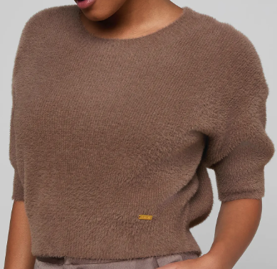 L'Agence Guinevere SS Crop Crew Cardamom