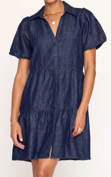 Brochu Walker Havana Mini Indigo Dress