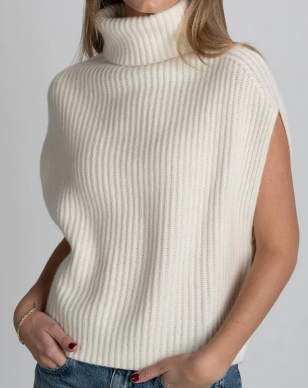 Archer Cashmere Hayes Slvless Loose Turtle