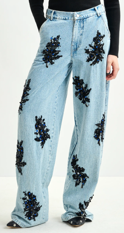 Essentiel Antwerp Icie Embellished Denim Jeans