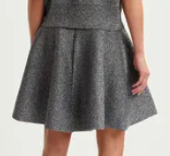 Essentiel Antwerp Icing Knit Flared Skirt