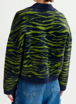 Essentiel Antwerp Iger Zebra Knitted Jacket