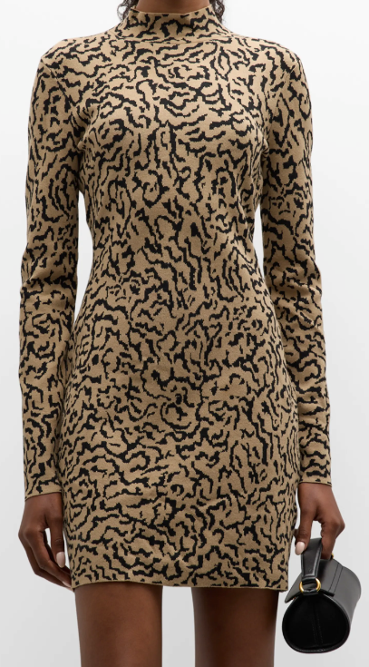 Frame Jacquard Sweater Dress