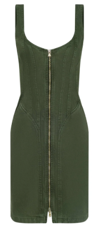 L'Agence Jaxyn Corset Zip Dress
