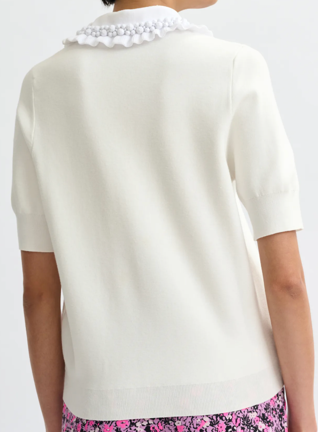 Essentiel Antwerp Jewelry Embroidered Knit Polo