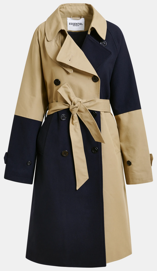 Essentiel Antwerp Just Patchwork Trenchcoat