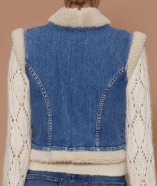 Le Jean Celeste Sherpa Vest