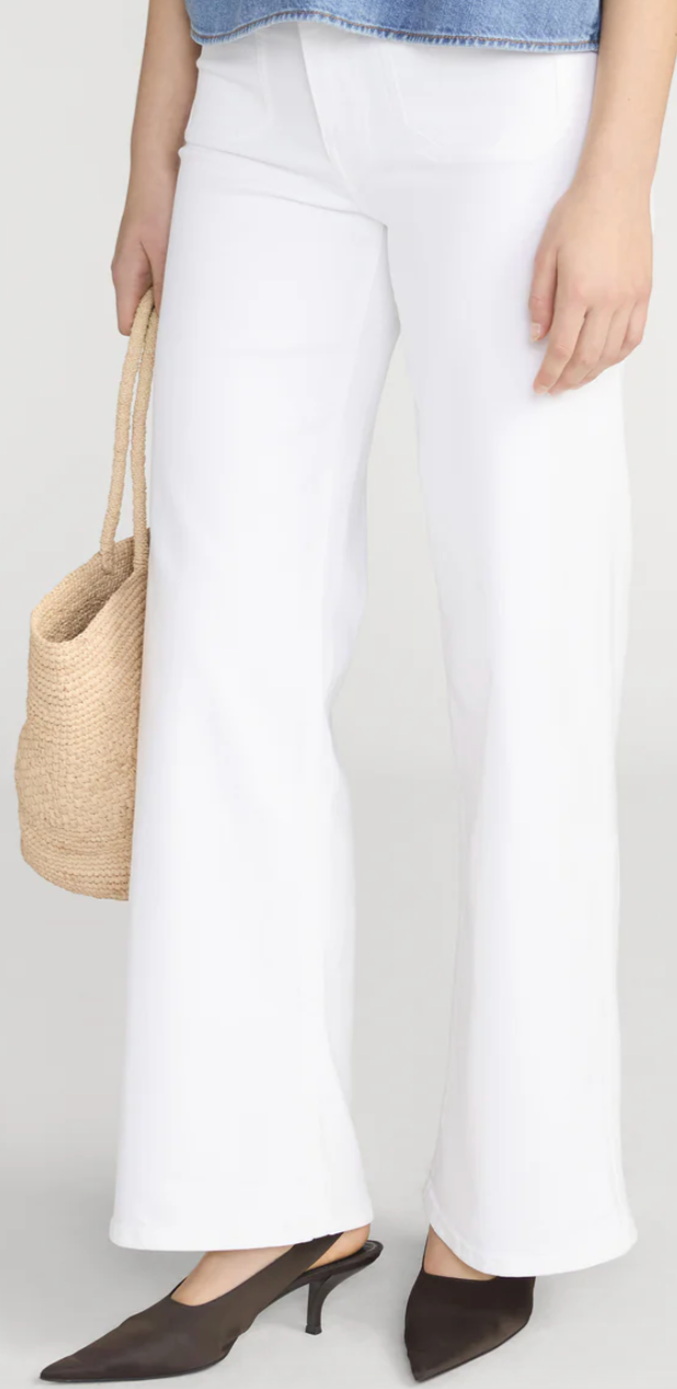 Frame Le Slim Palazzo Modernist Pocket White