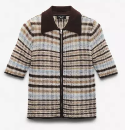 Rag & Bone Leva SS Zip Polo Sweater