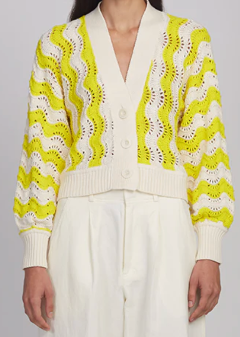 Eleven Six Luna Cardi Ivory/Limone