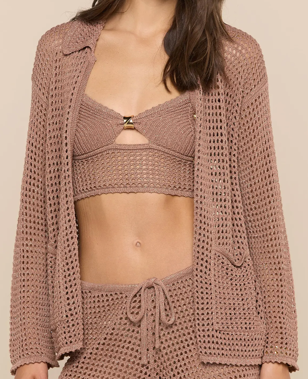 L'Agence Mariana Pointelle Knit Sht