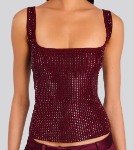 retrofete Marzia Embellished top