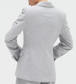 PatBO Metallic Pinstripe Jacket