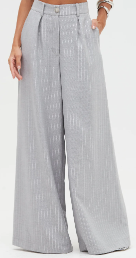 PatBO Metallic Pinstripe Pant