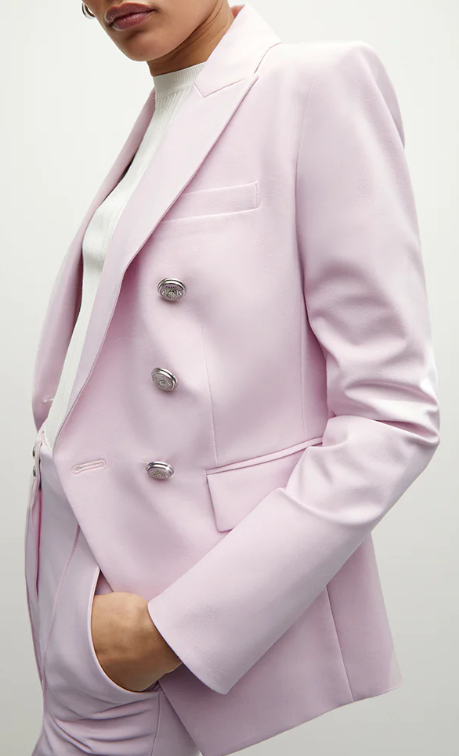Veronica Beard Miller Dickey Jacket Barely Orchid