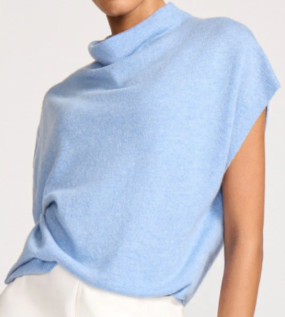 Brochu Walker Morten Funnel Neck Cashmere Top