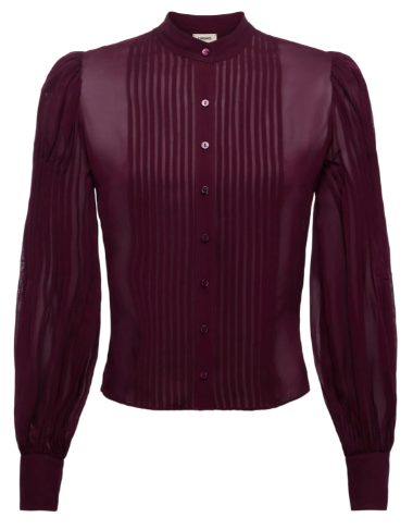 L'Agence Noor Mandarin Pleated Bls