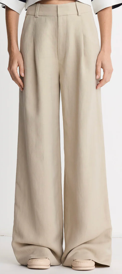 Smythe Pleated Trouser Stone