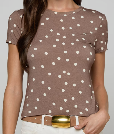 L'Agence Ressi S/S Crew Polka Dot