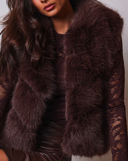 Generation Love Rosario Faux Fur Vest F25