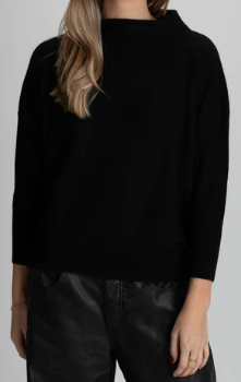 Archer Cashmere Rowan 3/4 Sleeve Mock